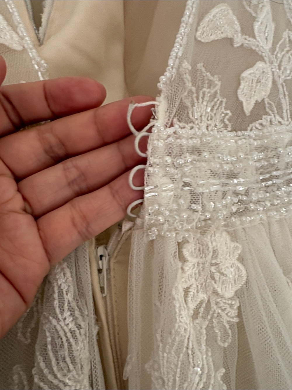 Kitty Chen V-Neck Bridal Gown - Picture 8 of 9